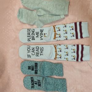 New without tags Saucy socks!! 8-9